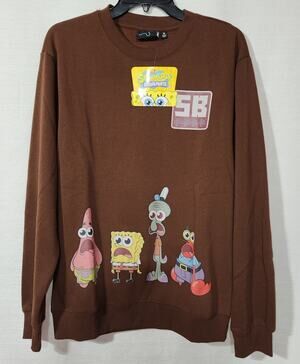 Spongebob and Friends sweatshirt men's Medium NWT